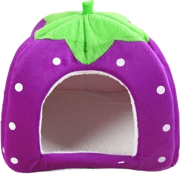 Strawberry Soft Pad Double-sided Pet Bed For Dogs And Cats Inside Pet House - Picture 1 of 6